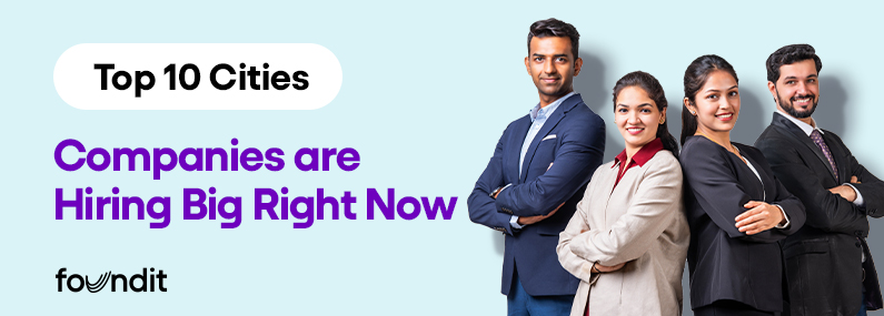 4 corporate professionals standing with folded hands