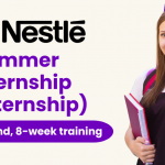 a college student similing with a Nestle Internship Program