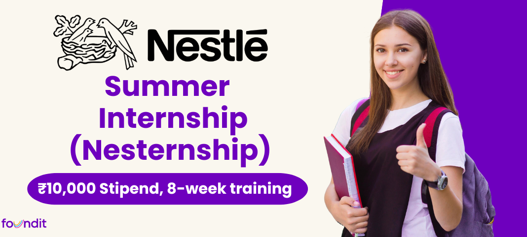 a college student similing with a Nestle Internship Program
