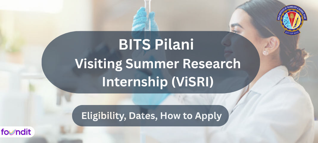 BITS Pilani Visiting Summer Research Internship