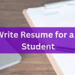 How To Write Resume for a 12th Pass Student