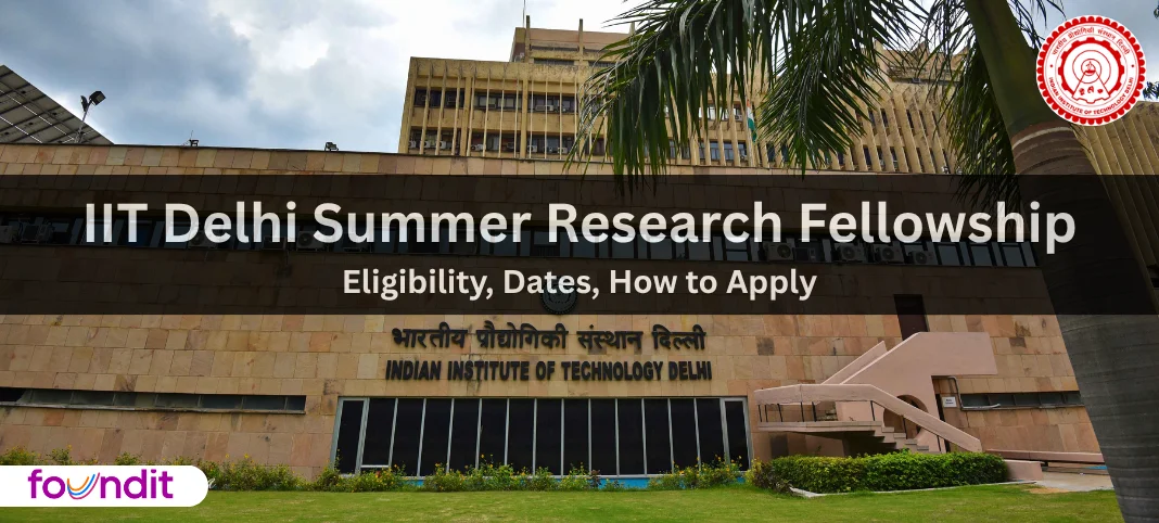front view of IIT delhi academic block building