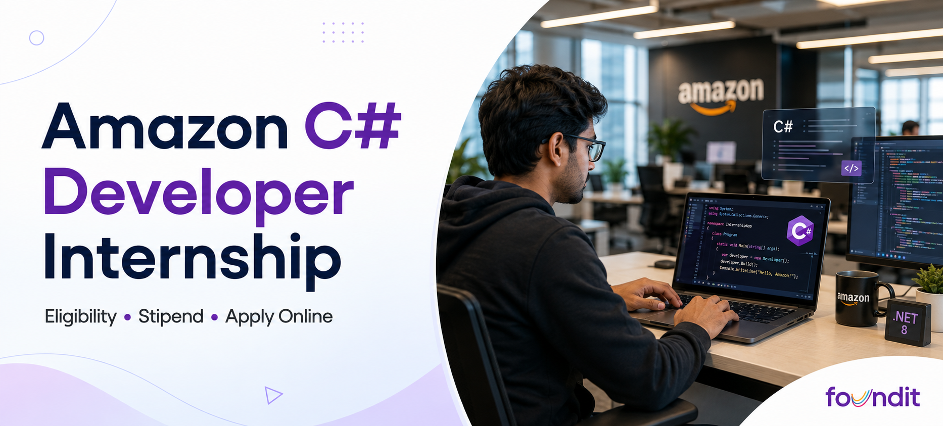 Amazon C# Developer Internship 2026: How to Apply, Eligibility, Roles & Selection Process