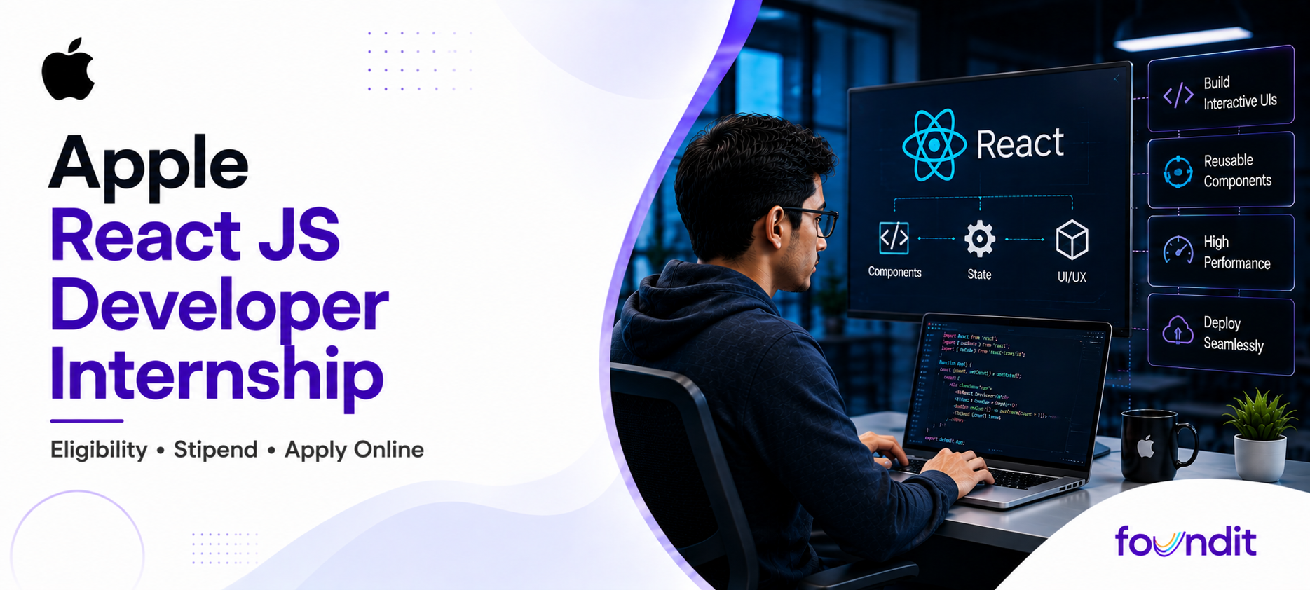 Apple React JS Developer Internship 2026: How to Apply, Eligibility, Roles & Selection Process