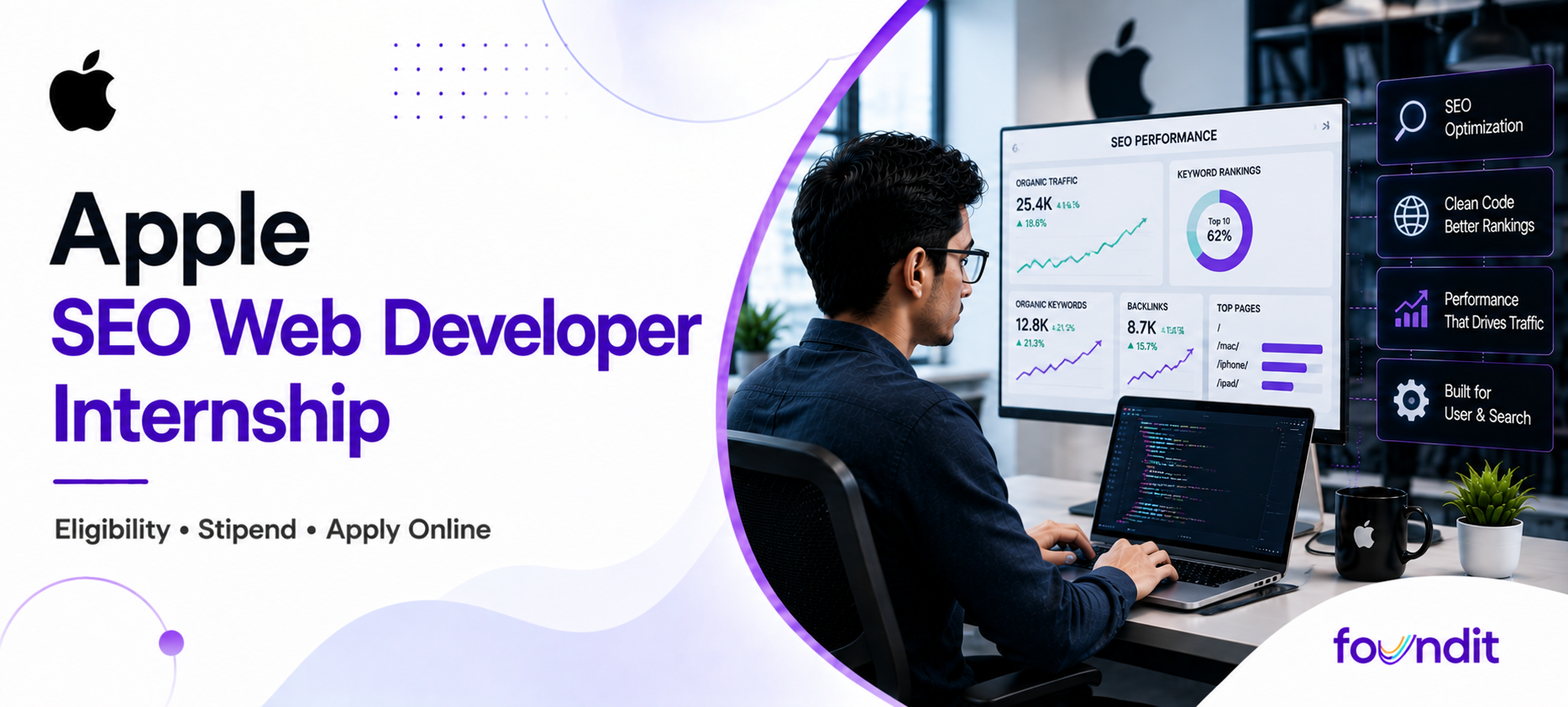 Apple SEO Web Developer Internship 2026: How to Apply, Eligibility, Roles & Selection Process