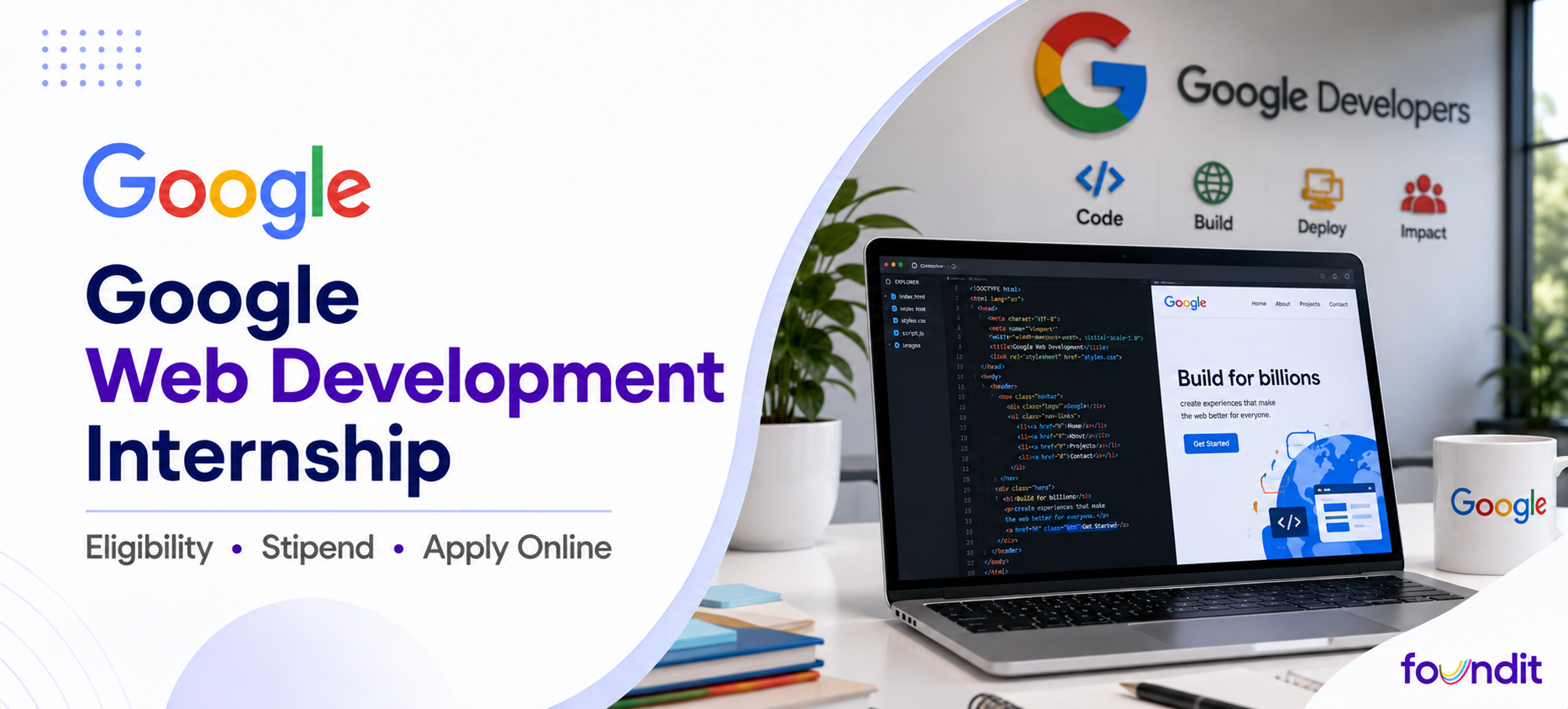 Google Web Development Internship