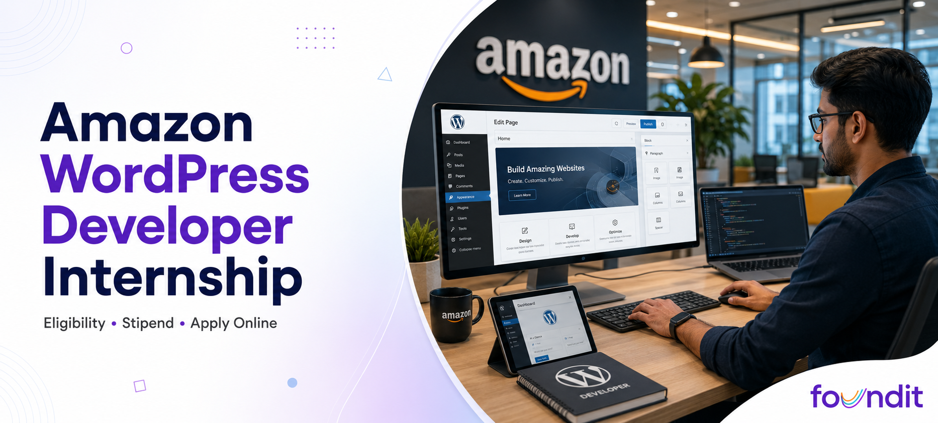 Amazon WordPress Developer Internship 2026: How to Apply, Eligibility, Roles & Selection Process