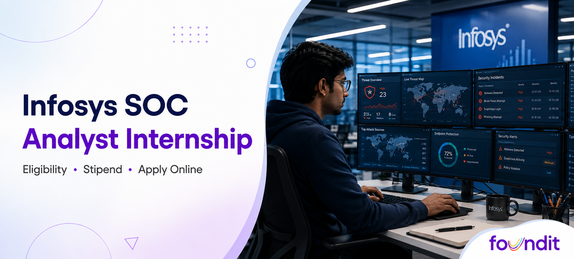 Infosys SOC Analyst Internship 2026: How to Apply, Eligibility, Roles & Selection Process